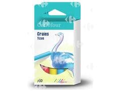 Boîte de Craies Couleurs Carrefour 10 unités
