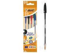 Stylo à Bille Cristal Médium Bleu Bic 4 unités