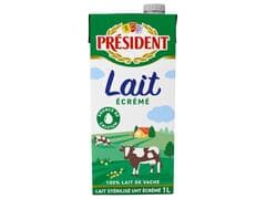 Lait UHT Écrémé 0% Président 1L