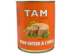 Conserve de Thon Entier à 'Huile Tam 800g.