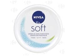 Crème Hydratante Fraîcheur Visage Corps Mains Soft Nivea 200ml