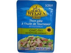 Thon Pâle à l'Huile de Tournesol Welsea 74g.