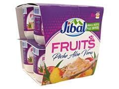 Pack Yaourt à cuillère Brassé Pêche Aloe Vera Jibal 8X110g.