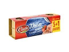 Lot de 6 Thons à la Sauce Tomate Carle 85g (6ème gratuit)