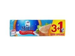 Lot de 4 Thon à l'Huile Végétale Mario 3x80g + 1 Gratuit