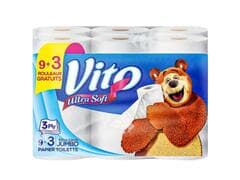 Papier Hygiénique Jumbo 3 Plis Vito – 9 unités