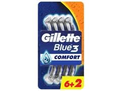 Rasoirs Jetables Blue 3 Comfort Gillette 6 unités +2 Gratuits