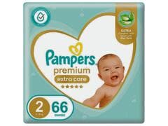 Couches Bébé Premium Care Taille 2 (3-8kg) Pampers 66 unités