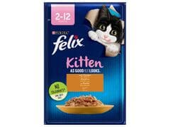Pochons Chat Junior Poulet Felix 85g