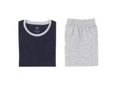 Pyjama Pantalon Homme Manches Longues Col Rond Uni Marine M TEX.
