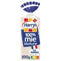 Pain De Mie Nature 100 Mie Sans Croute Sans Additifs Petites Tranches Harrys