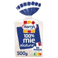 Pain De Mie 100 Mie Nature Sans Croute Grandes Tranches Sans Additifs Harrys