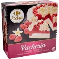 Dessert Glace Vacherin Vanille Framboise Carrefour Extra