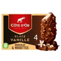 Glaces Batonnets Vanille Chocolat Lait Et Noisette Cote D Or