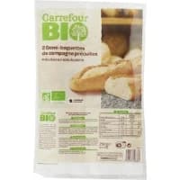 Demi Baguettes Precuites Bio Carrefour Bio