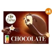 Glaces Batonnets Vanille Chocolat Carrefour Extra