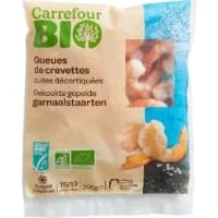 Queues De Crevettes Cuites Decortiquees Bio Carrefour Bio