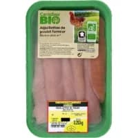 Aiguillettes De Poulet Jaune Fermier Bio Carrefour Bio