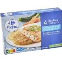 Haches Colin D Alaska Courgettes Carottes Carrefour Extra
