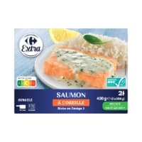 Saumon Asc A L Oseille Qualite Sans Arete Surgele Carrefour Extra