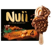 Glaces Batonnets Caramel Sale Noix De Macadamia Nuii