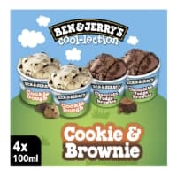 Glace En Pot Vanille Cookie Dough Et Chocolat Brownie Ben Jerry S
