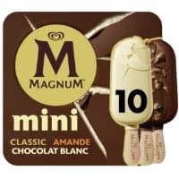 Glaces Batonnets Mini Classic Amandes Et Chocolat Blanc Magnum