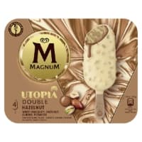 Glaces Batonnets Noisettes Amandes Pistaches Et Chocolat Blanc Utopia Magnum