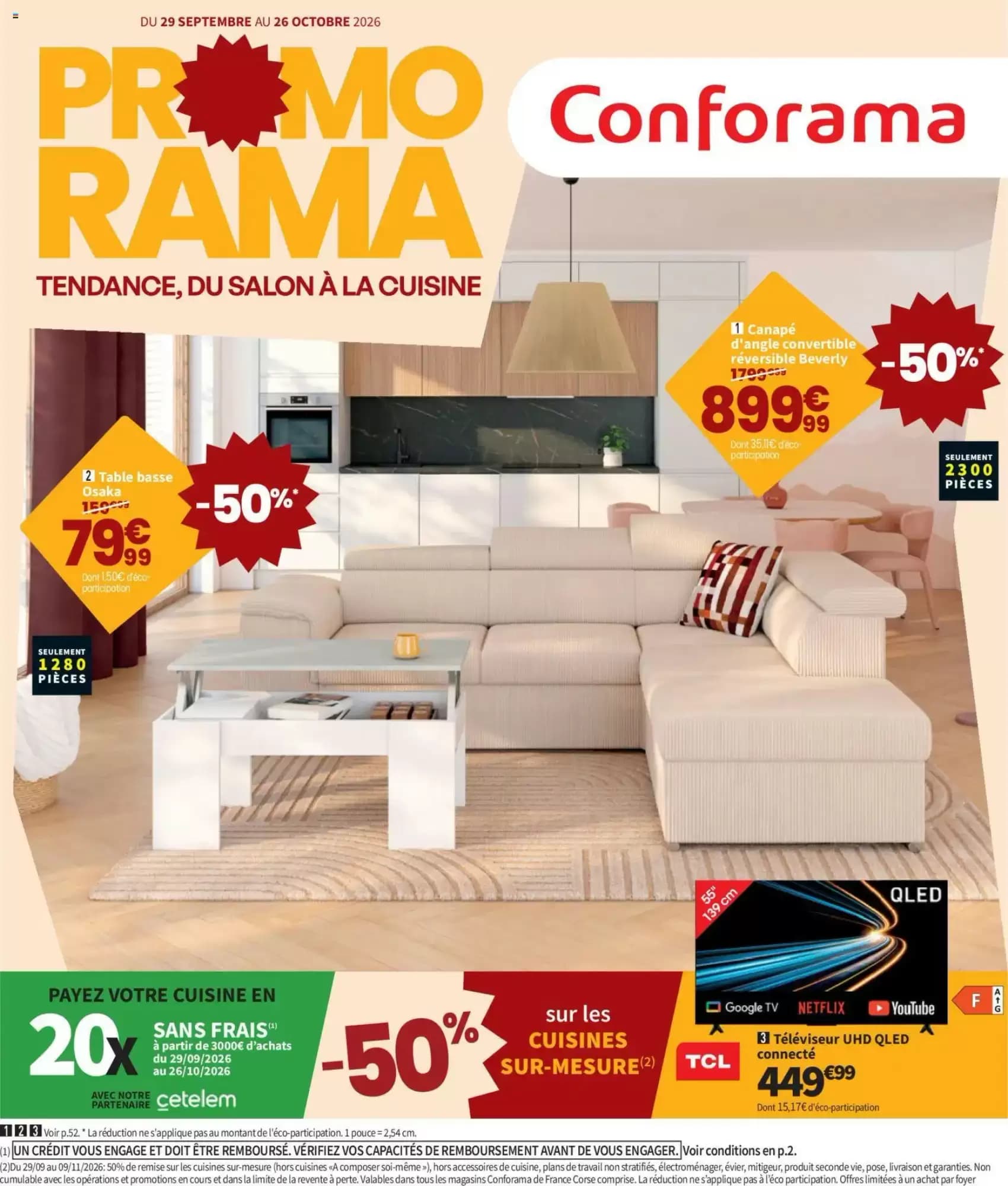 Catalogue Conforama du 29 septembre au 26 octobre 2026