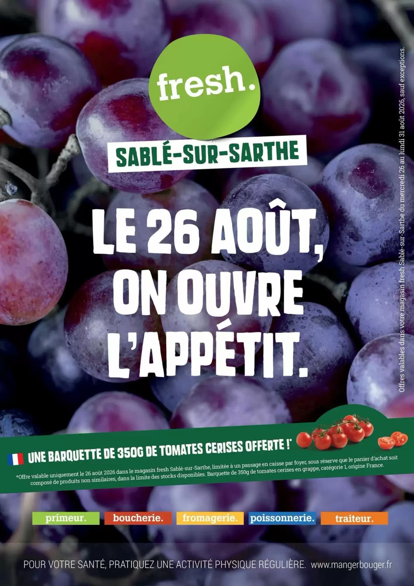 Catalogue Fresh du 26 au 31 août 2026