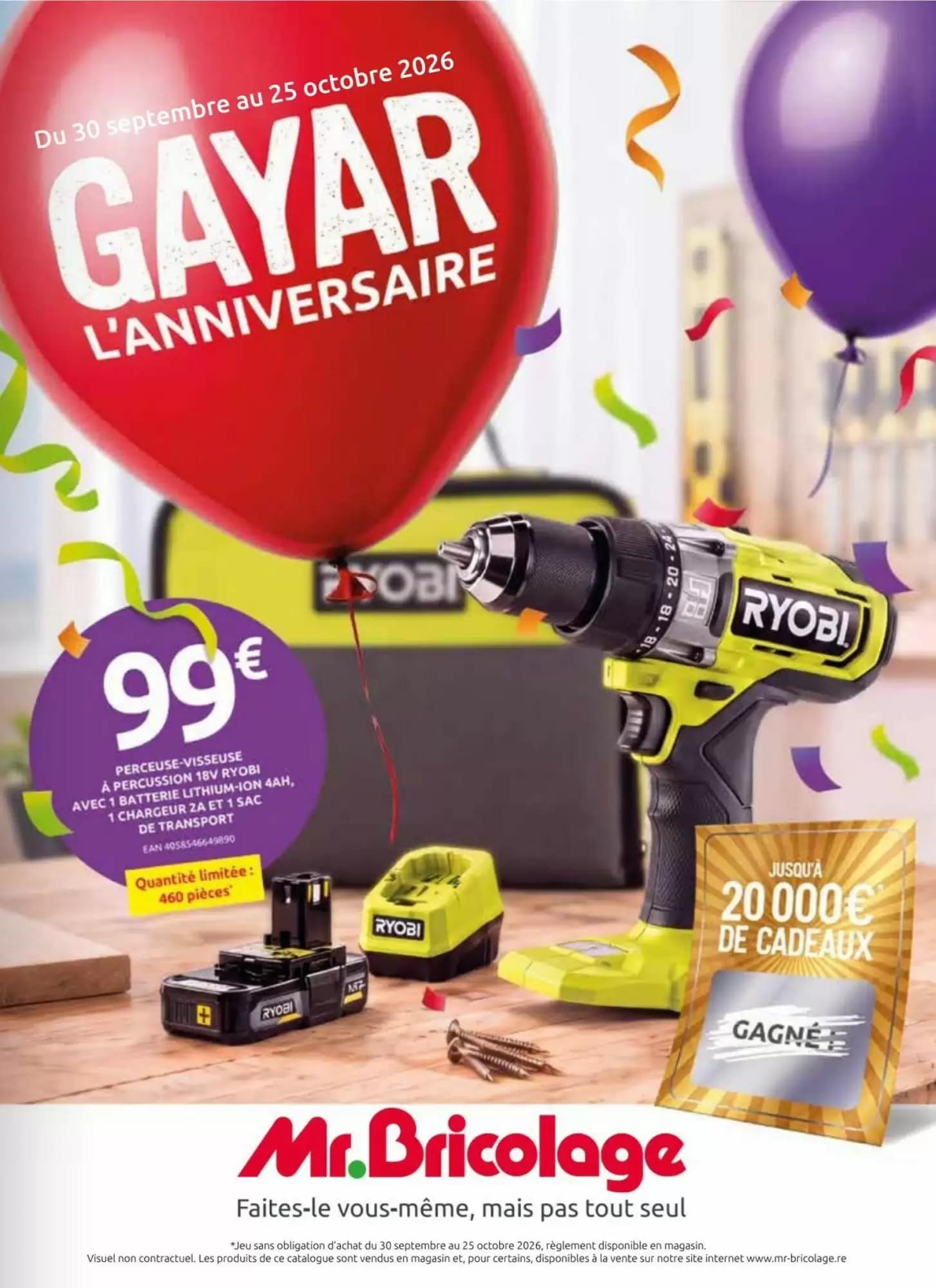 Catalogue Mr Bricolage du 30 septembre au 25 octobre 2026