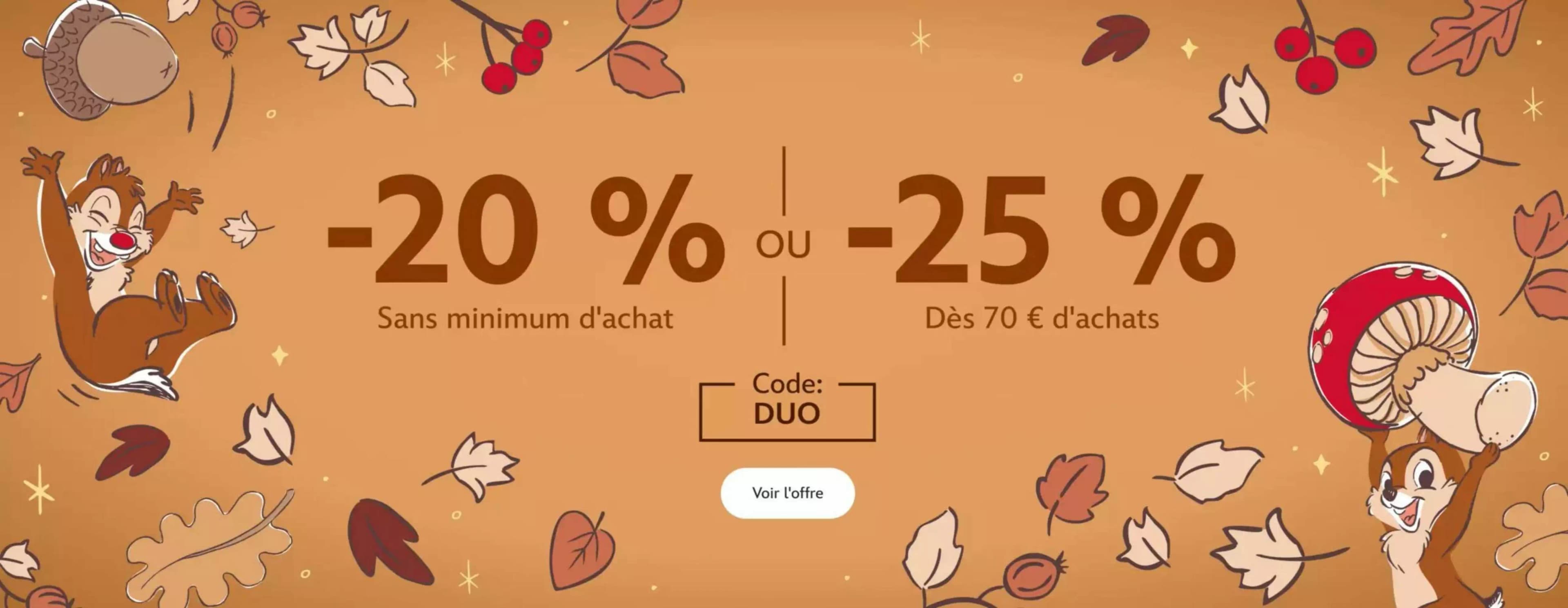 Catalogue Shop Disney du 27 octobre au 2 novembre 2026