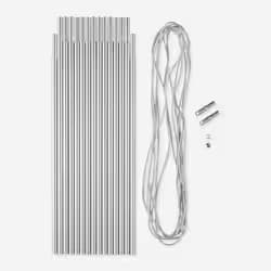 Kit Arceau en Aluminium 4,5 Mètres Ø 8,5 Mm 14 Joncs de 32,5 Cm