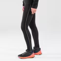 Legging de Trail Running Long Femme  Emboss Noir Bronze