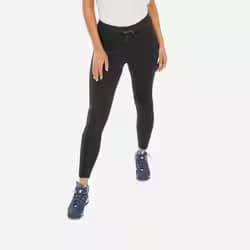 Legging chaud de randonnée femme, NH100 noir
