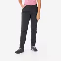 Pantalon de randonnée femme, NH500 Regular gris