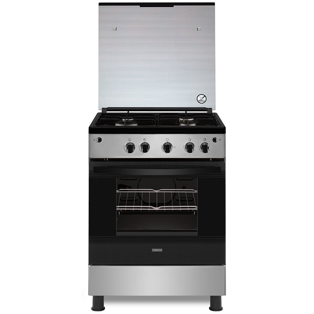 Cuis A Gaz Zcg61056ba 60cm 4f Noir Zanussi