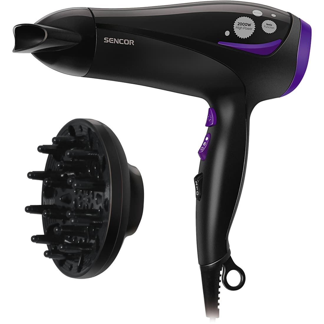 Seche Cheveux Shd_108vt 2200w Noir Sencor