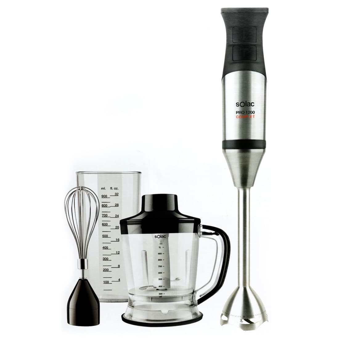 Mixeur Plongeant Pro 1200 Complet 1200w Nr Solac