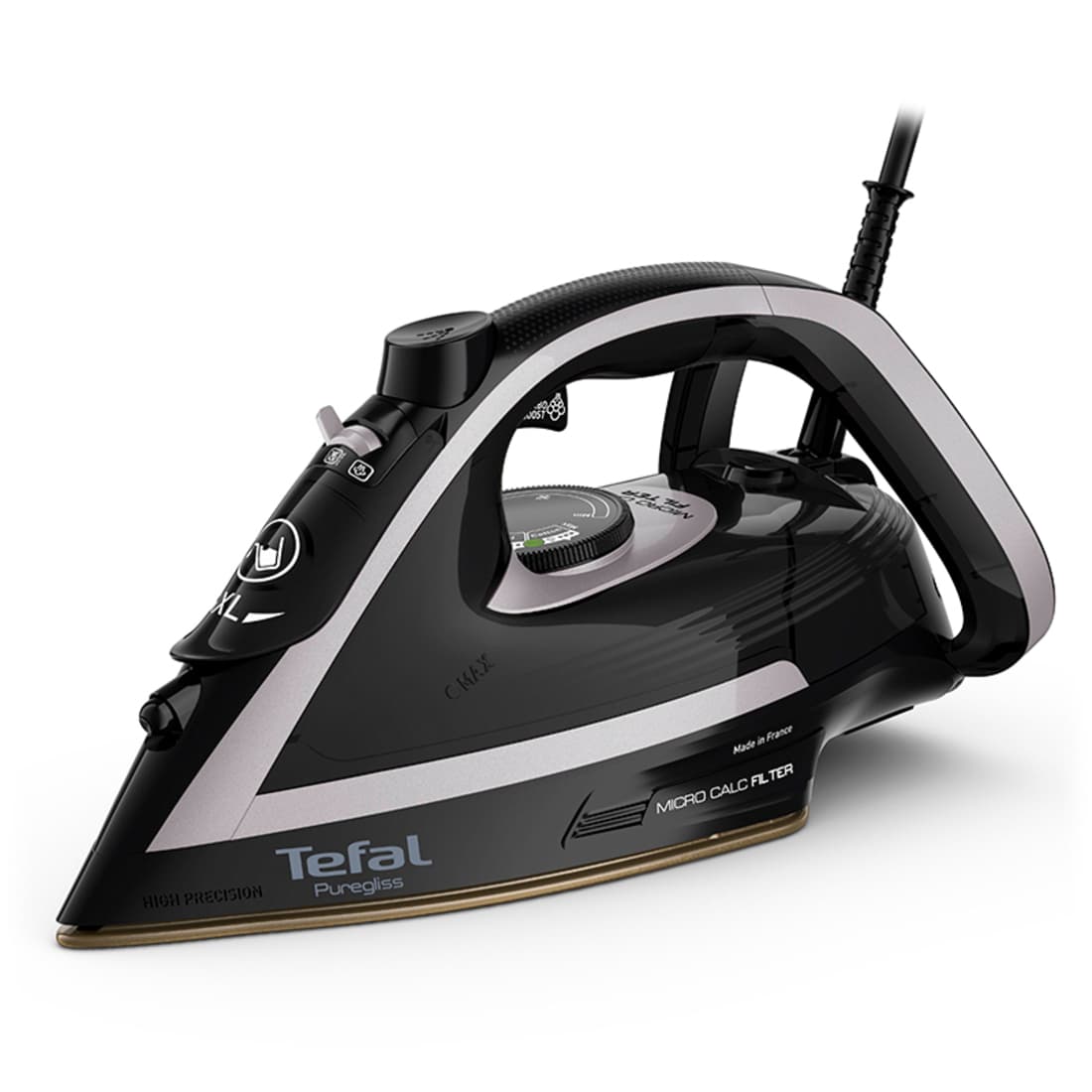 Fer Vapeur Puregliss 3000w Noir Fv8062 Tefal