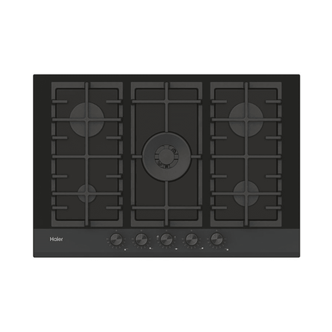 Plaque Gaz Havg75hbpb 5f Serie4 75cm Noir Haier