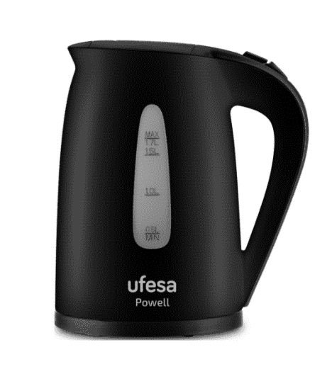 Bouilloire Plastique Powell 2200w 1,7l Noir Ufesa