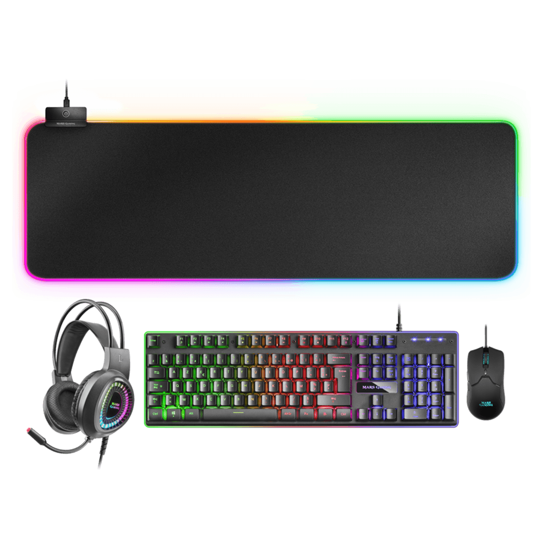 Pack Gaming Mcpexfr 4in1 Rgb Mars Gaming