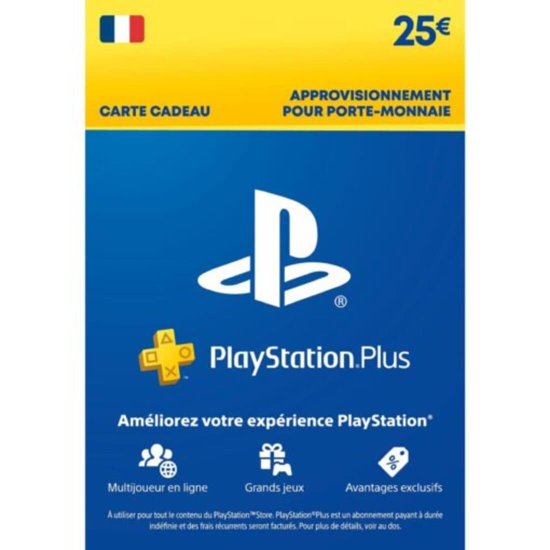 Carte Prepayee Ps5 25€