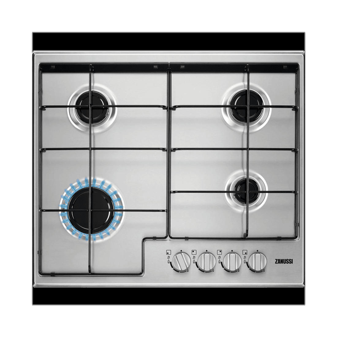 Table de Cuisson Zgh65414xs 4f 60cm Inox Zanussi