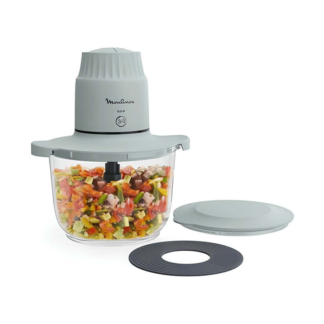 Hachoir 500w Bol en Verre 2l Dj603110 Moulinex