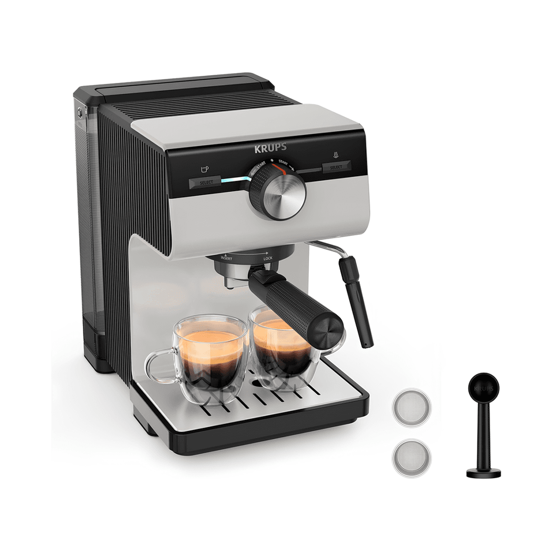 Espresso S&p Authentic Gris Xp381b10 Krups