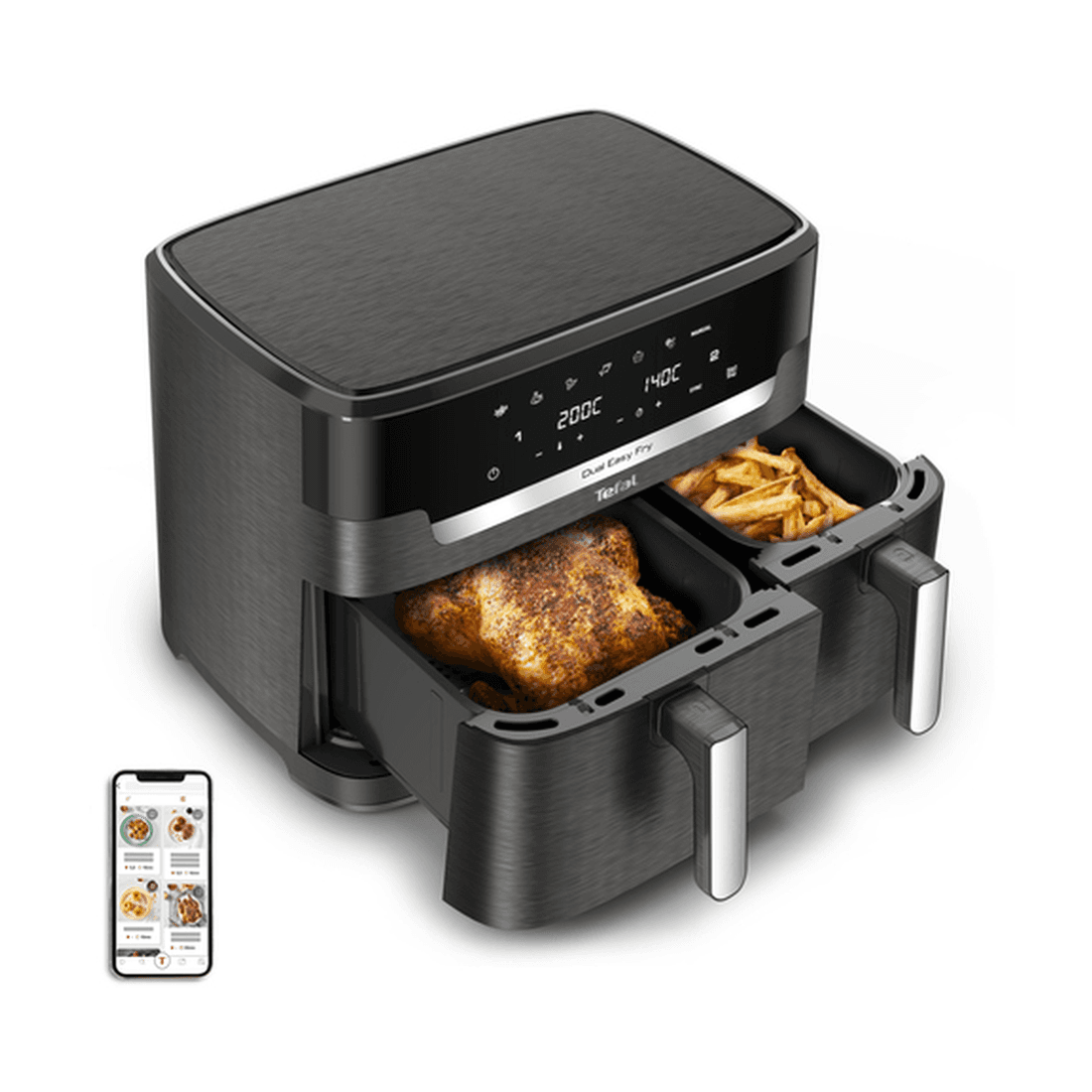 Friteuse Dual Easy Fry Xxl 11l Ey942he0 Tefal