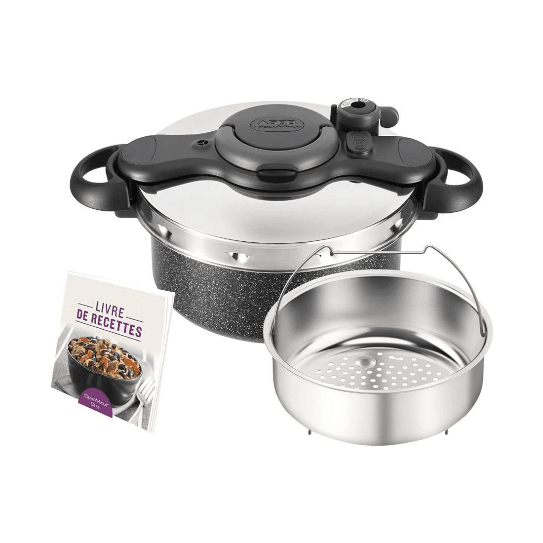 Cocotte P4705105 5l Noir Clipsominutduo Seb