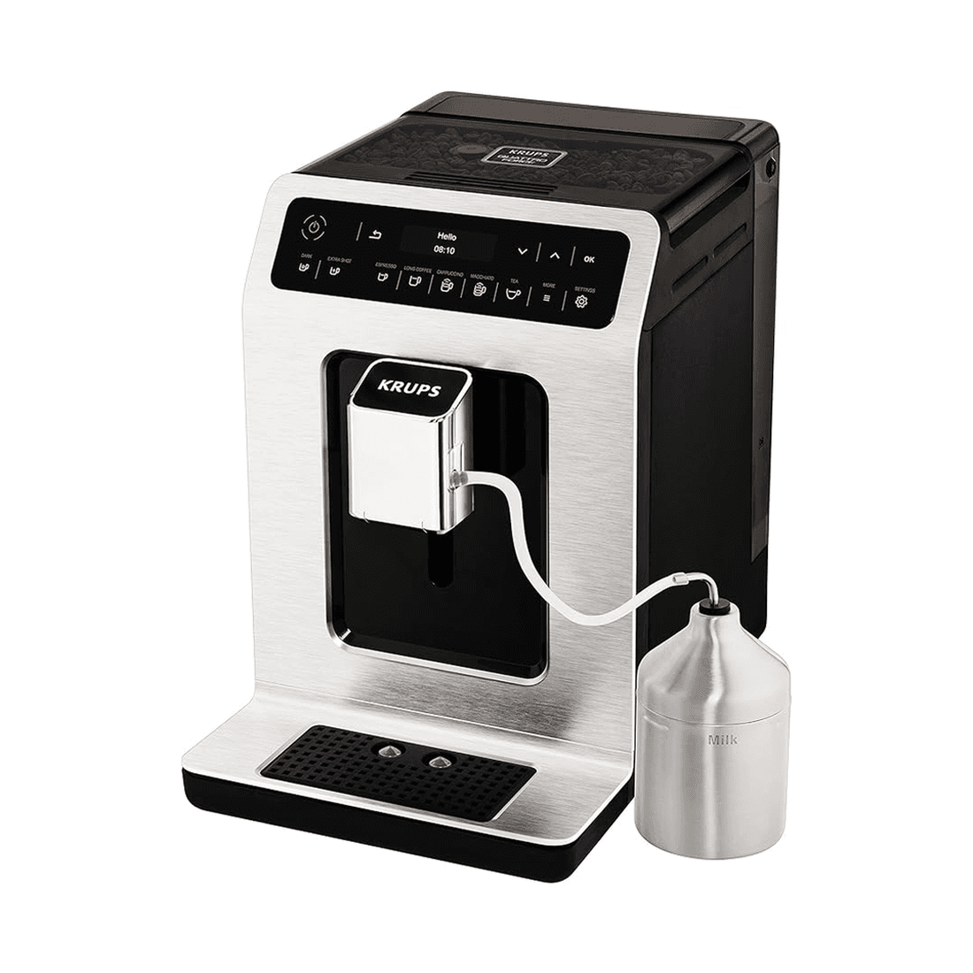 Espresso Ea891d10 Slv Noir Avec Potlait Inx Krupq